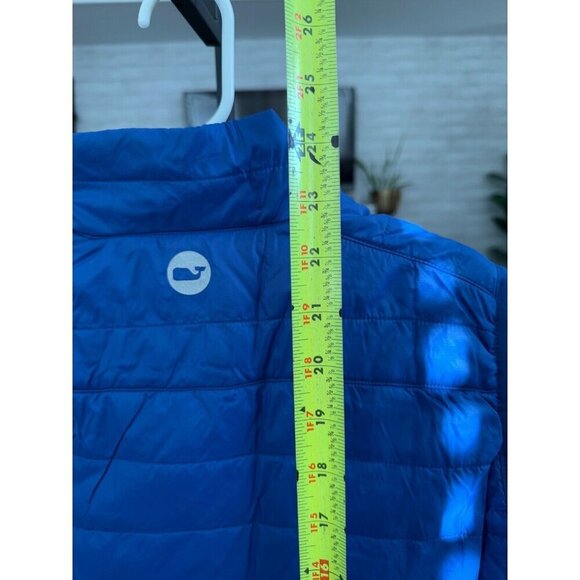 Vineyard Vines Blue Performance Weekend Puffer Vest boys Size Large - Picture 4 of 8